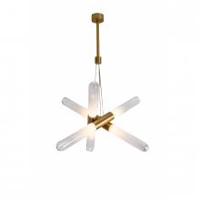 Avenue Lighting HF7433-AB - Tribeca 6-Light Pendant In Aged Brass