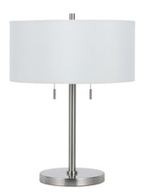 CAL Lighting BO-2450TB-BS - 60W X 2 Calais Metal Table Lamp