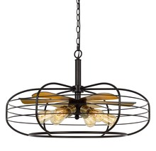 CAL Lighting FX-3711-6 - Margo 60W X 6 Metal Chandelier (Edison Bulbs Not included)