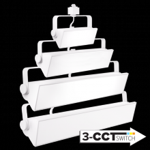 Elco Lighting ETW44CT3W - DISCON 60W 24" LED WALL WSH 3CCT 30K-40K