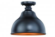 Vaxcel International T0315 - Delano 11-in Outdoor Flush Mount Oil Burnished Bronze and Light Gold