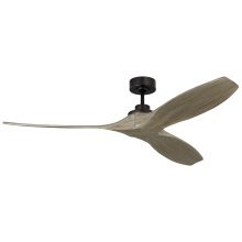 Visual Comfort & Co. Fan Collection 3CLNSM60AGP - Collins 60" Smart Indoor/Outdoor Aged Pewter Ceiling Fan with Remote Control and Reversible Moto