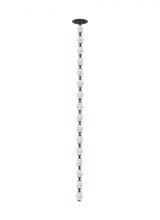 Visual Comfort & Co. Modern Collection 700CLR48BZ-LED930S - Sean Lavin Collier 1-light dimmable LED pendant with dark bronze finish and crystal shade