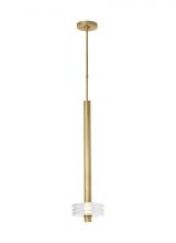 Visual Comfort & Co. Modern Collection KWPD21327CNB - Kelly Wearstler Laurel 1-light dimmable LED grande pendant with natural brass finish