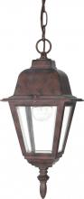 Nuvo 60/488 - Briton; 1 Light; 10 in.; Hanging Lantern with Clear Glass; Old Bronze Finish