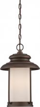 Nuvo 62/635 - Bethany; LED Outdoor Hanging with Satin White Glass; Forest Bronze Finish