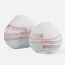 Uttermost 18159 - Uttermost Blush Swirl Glass Vases Set/2