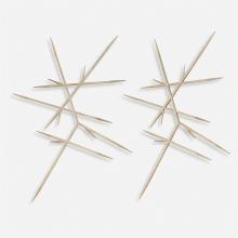 Uttermost 04371 - Uttermost Fireworks Silver Wall Decor Set/2