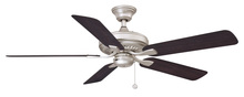 Fanimation FP9052BNW - Edgewood 52 inch Indoor/Outdoor Ceiling Fan - Brushed Nickel with Dark Walnut blades