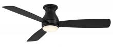 Fanimation FPS8355BBLW - Hugh 52 inch Indoor/Outdoor Ceiling Fan with LED Light Kit - Black