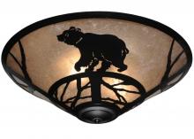 Meyda White 113405 - 22" Wide Happy Bear on the Loose Flushmount