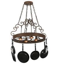 Meyda White 118490 - 34" Wide Dior 4 Light Pot Rack