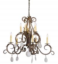 Meyda White 120832 - 32" Wide Anassa 10 Light Chandelier