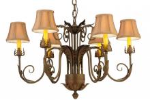 Meyda White 139594 - 29.5" Wide Lindsay 6 Light Chandelier