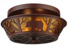 Meyda White 140650 - 13.5" Wide Bear on the Loose Flushmount