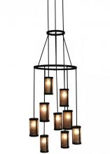 Meyda White 142437 - 35" Wide Cartier 9 LT Cascading Chandelier