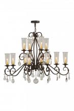 Meyda White 142887 - 48" Wide Zola 12 Light Two Tier Chandelier