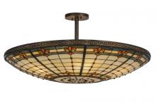 Meyda White 144204 - 36" Wide Fleur-de-lis Semi-Flushmount