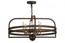 Meyda White 145225 - 32" Wide Aldari 6 LT Chandelier