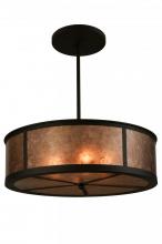 Meyda White 146419 - 28" Wide Smythe Craftsman Pendant