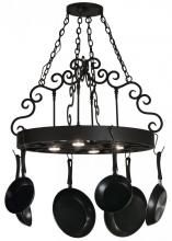 Meyda White 151752 - 32" Wide Dior 4 Light Pot Rack