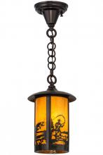 Meyda White 156666 - 8" Wide Fulton Fly Fisherman Mini Pendant