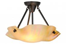 Meyda White 158569 - 16" Wide Atelier Organic Flushmount