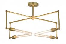 Meyda White 175682 - 32" Wide Pronograde Semi-Flushmount