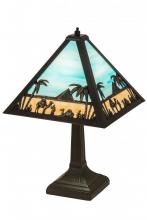Meyda White 188316 - 16" High Camel Mission Accent Lamp