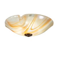 Meyda White 205072 - 16" Wide Atelier Peach Swirl Organic Flushmount