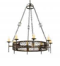 Meyda White 222724 - 48" Wide Toscano 8 Light Chandelier