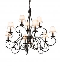 Meyda White 224138 - 40" Wide Grace 10 Light Chandelier