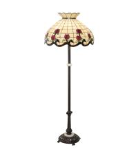 Meyda White 228520 - 62" High Roseborder Floor Lamp