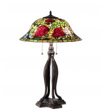 Meyda White 228817 - 30" High Tiffany Rosebush Table Lamp