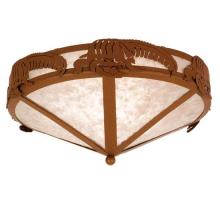 Meyda White 26876 - 16" Wide Alligator Flushmount