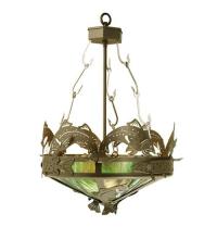 Meyda White 65041 - 18" Wide Catch of the Day Inverted Pendant