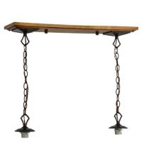 Meyda White 77969 - 28" Long Arts & Crafts 2 Light Island Pendant Hardware